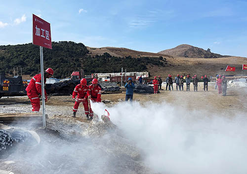 中國安能第二工程局四川涼山項(xiàng)目部開展防火、防汛、防地質(zhì)災(zāi)害綜合演練