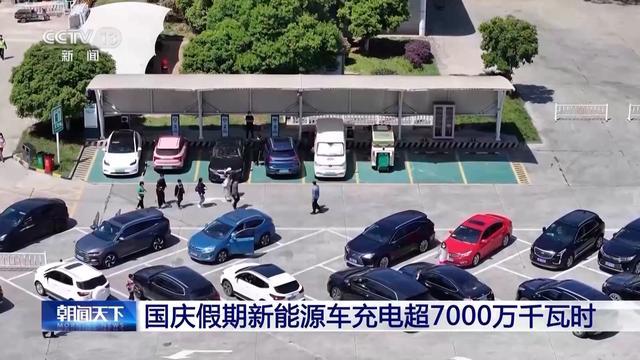 創(chuàng)歷史新高!國慶假期新能源車充電超7000萬千